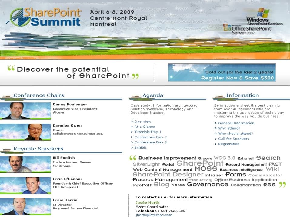 SharePoint Summit — Errin O'Connor Keynote
