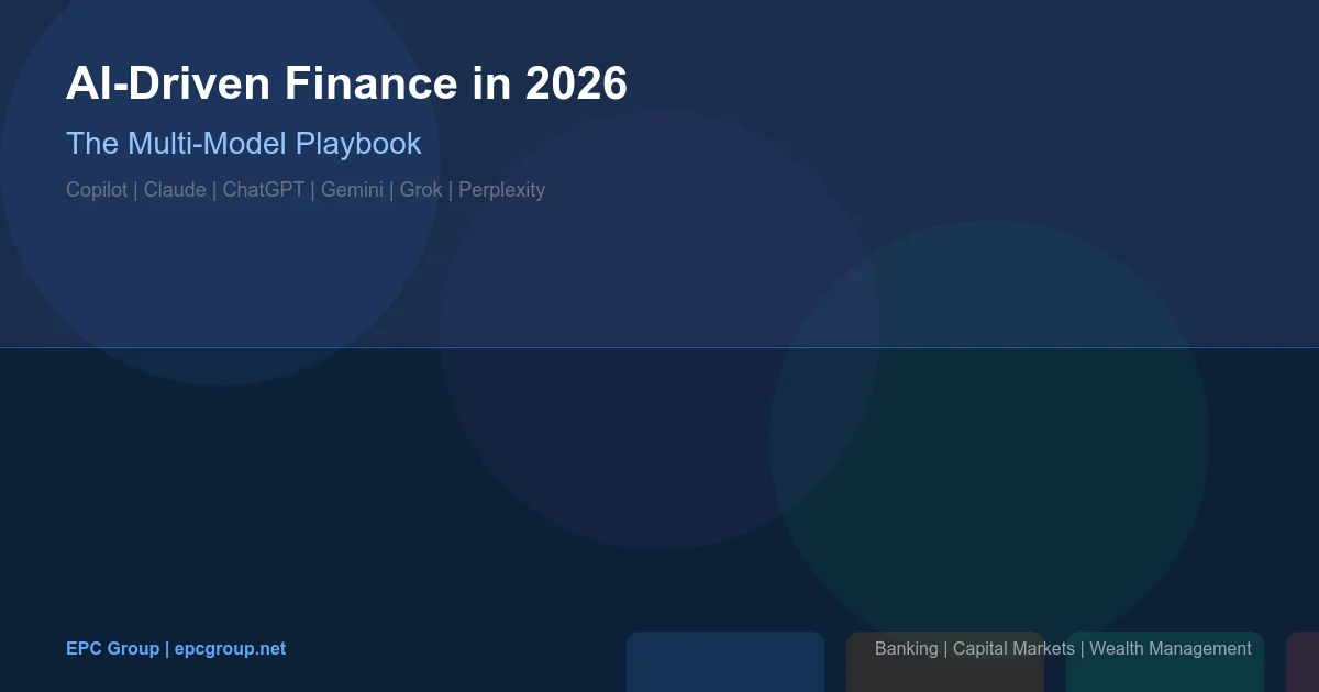 Microsoft Consulting for Financial Services - EPC Group enterprise consulting